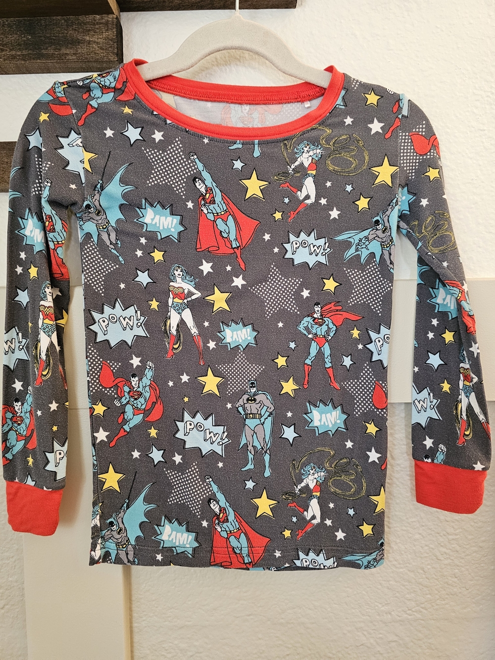 Little Sleepies Gray Justice League Print 4T